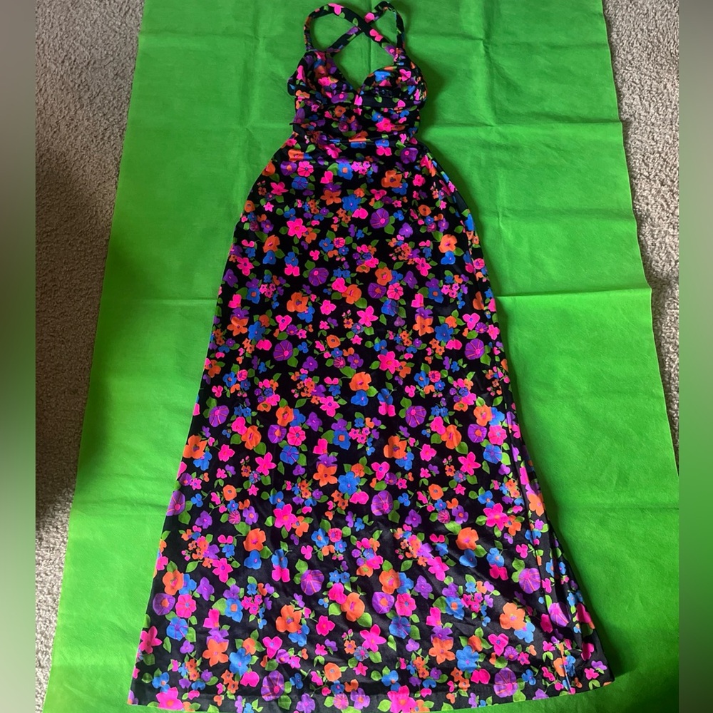 Vintage Elizabeth Stewart boho hippie dress size 6